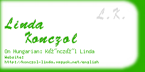 linda konczol business card